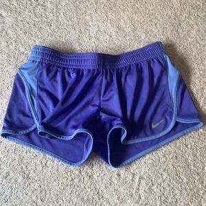 Nike dry fit running shorts purple size medium